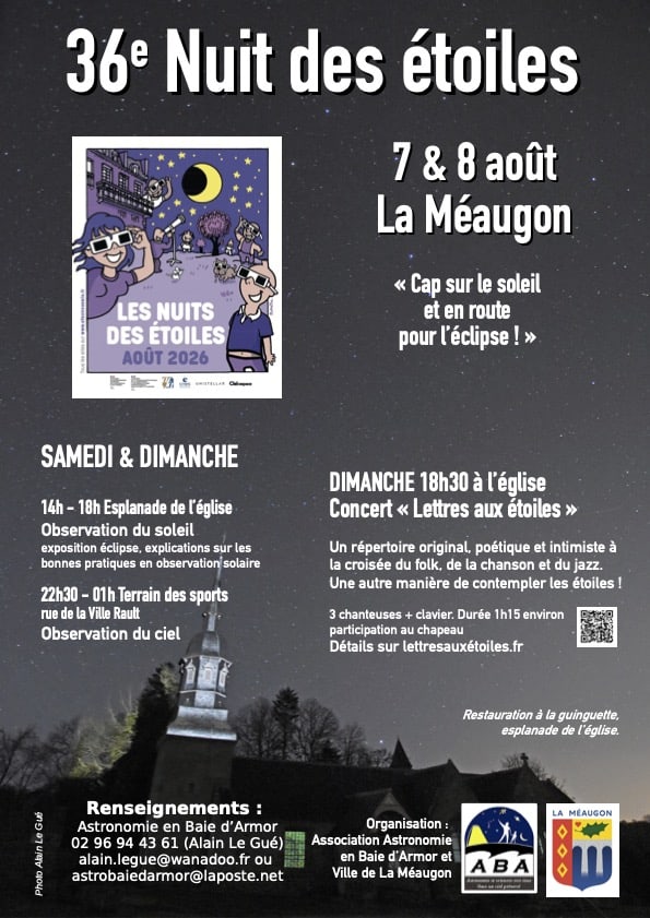 Affiche nuits des étoiles